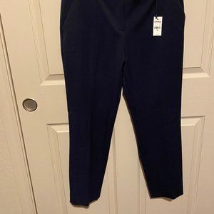 NWT Navy Ankle Mid-Rise Columnist Dress Pant